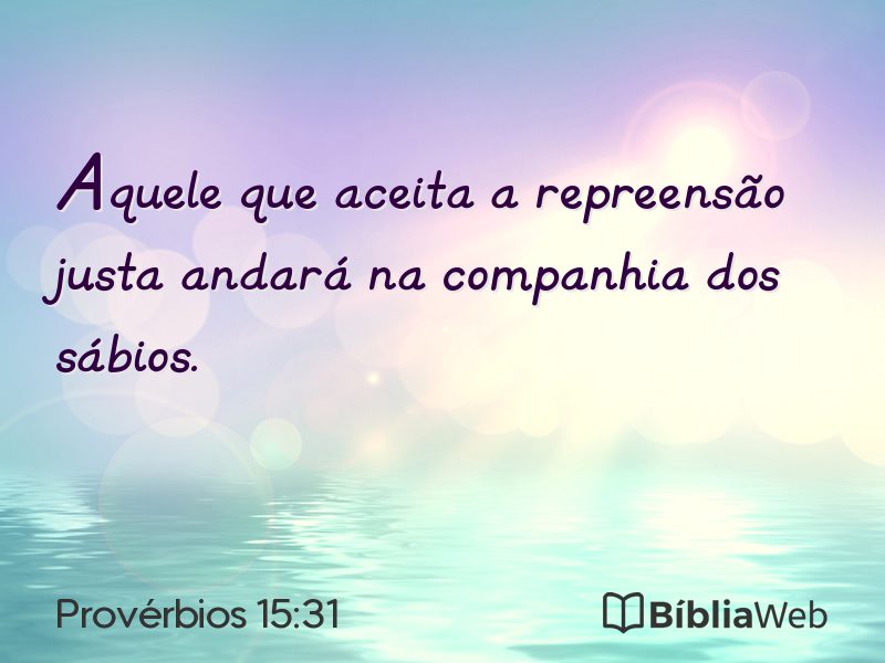 Provérbios 15:31 em imagem para compartilhar