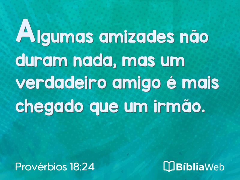 Provérbios 18:24 em imagem para compartilhar