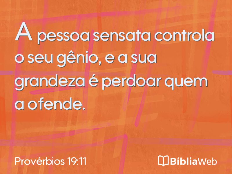 Provérbios 19:11 em imagem para compartilhar