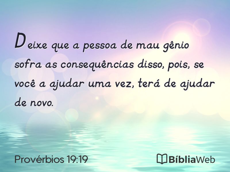 Provérbios 19:19 em imagem para compartilhar