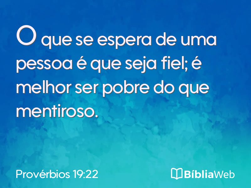 Provérbios 19:22 em imagem para compartilhar