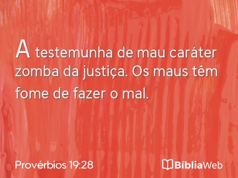 Provérbios 19:28 em imagem para compartilhar
