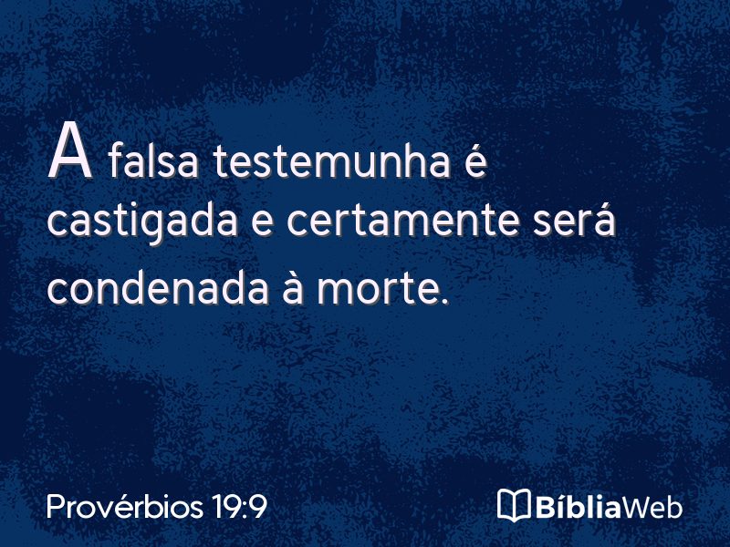 Provérbios 19:9 em imagem para compartilhar