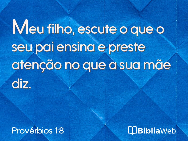 Provérbios 1:8 em imagem para compartilhar