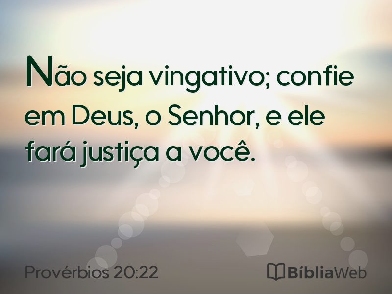 Provérbios 20:22 em imagem para compartilhar