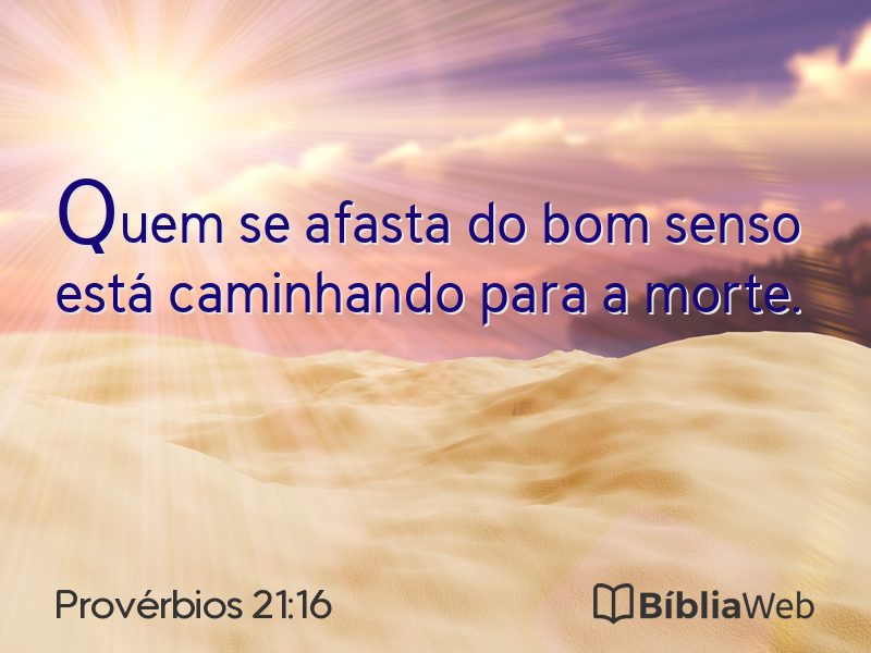 Provérbios 21:16 em imagem para compartilhar