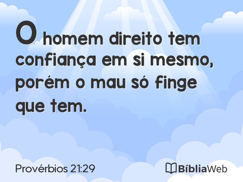 Provérbios 21:29 em imagem para compartilhar