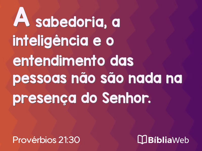 Provérbios 21:30 em imagem para compartilhar