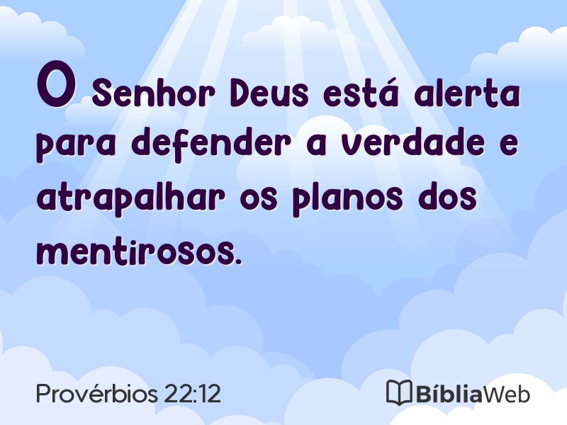Provérbios 22:12 em imagem para compartilhar
