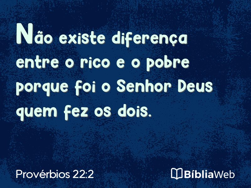 Provérbios 22:2 em imagem para compartilhar