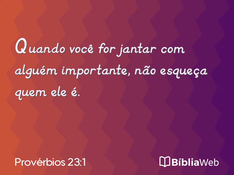 Provérbios 23:1 em imagem para compartilhar