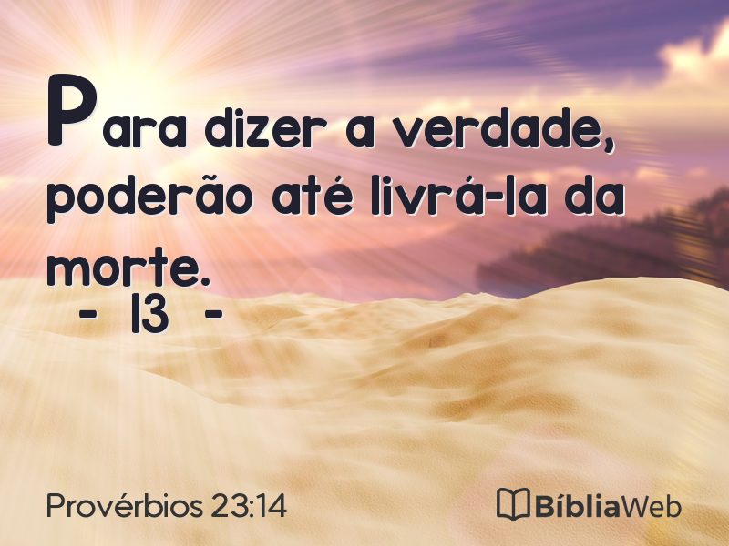 Provérbios 23:14 em imagem para compartilhar