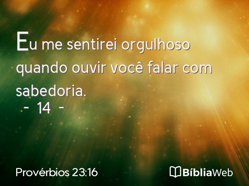 Provérbios 23:16 em imagem para compartilhar