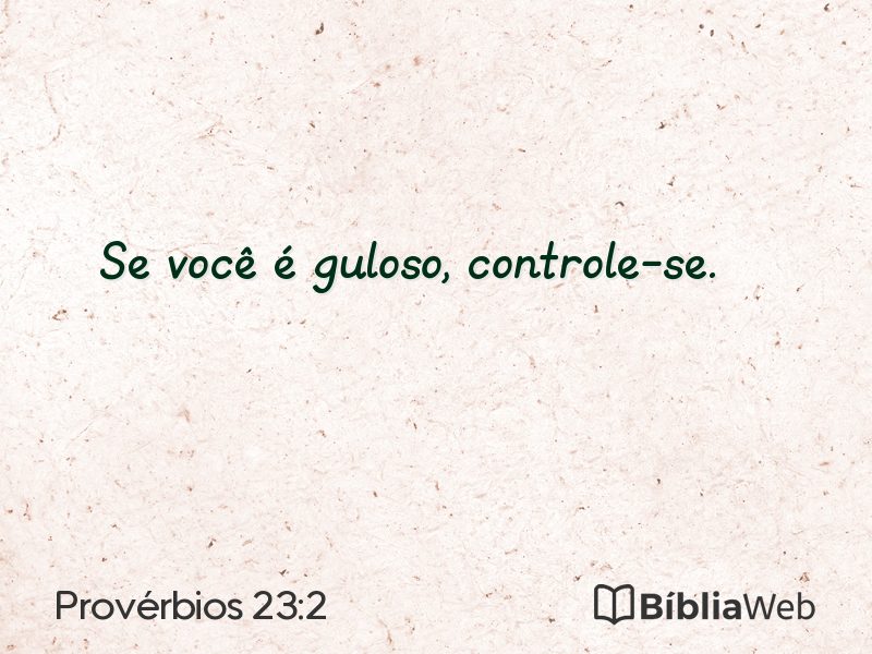 Provérbios 23:2 em imagem para compartilhar