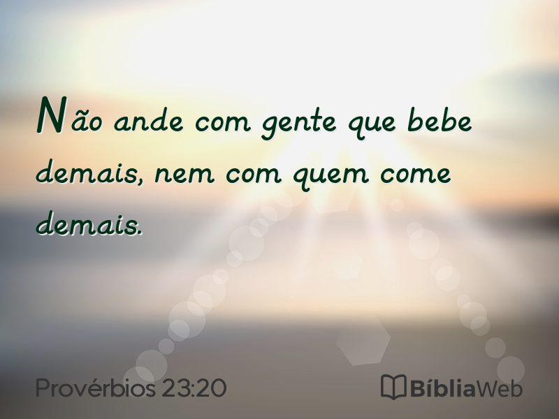 Provérbios 23:20 em imagem para compartilhar