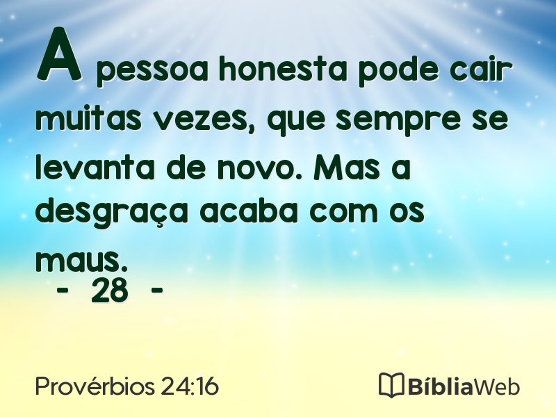 Provérbios 24:16 em imagem para compartilhar