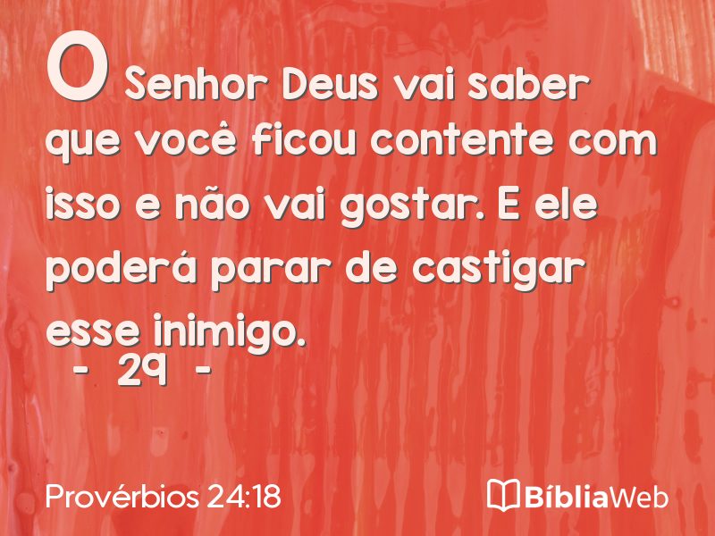 Provérbios 24:18 em imagem para compartilhar
