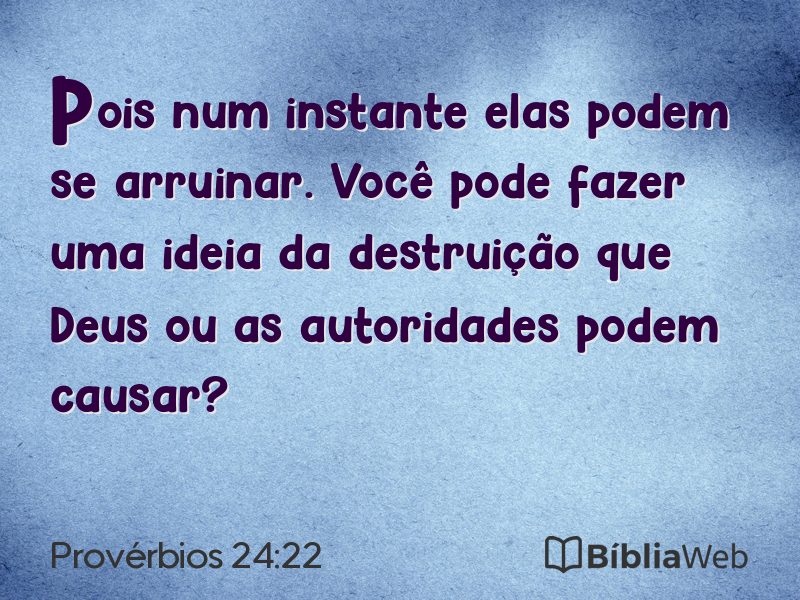 Provérbios 24:22 em imagem para compartilhar