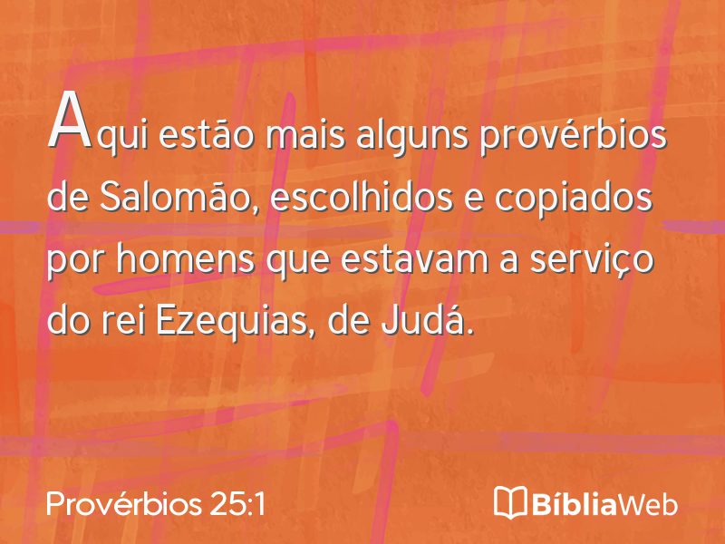 Provérbios 25:1 em imagem para compartilhar