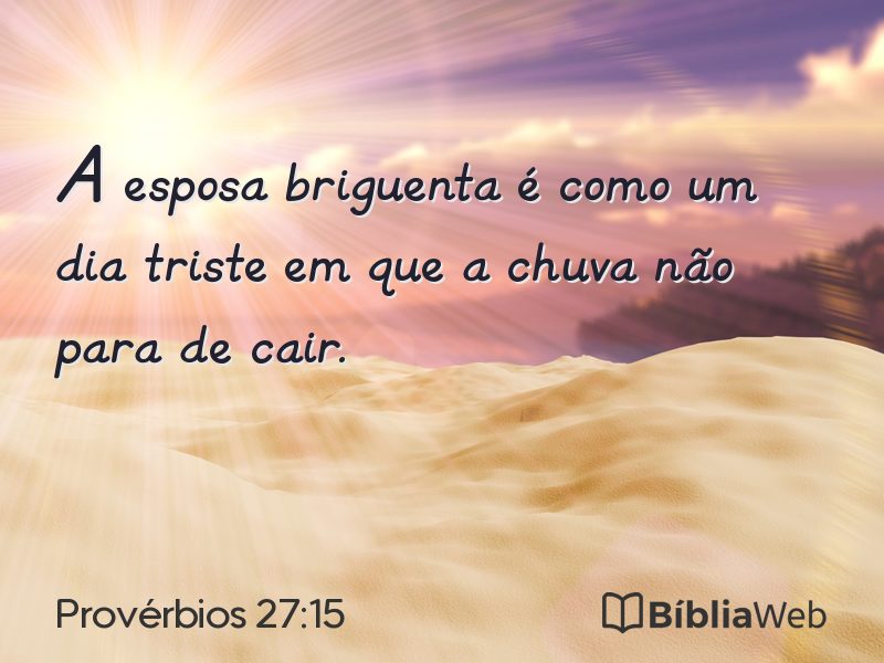 Provérbios 27:15 em imagem para compartilhar