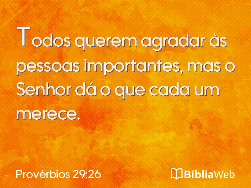 Provérbios 29:26 em imagem para compartilhar