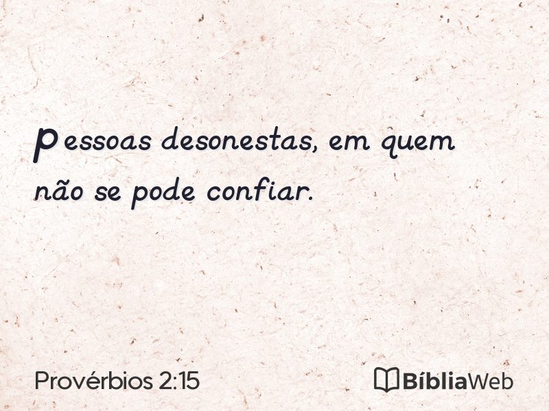 Provérbios 2:15 em imagem para compartilhar
