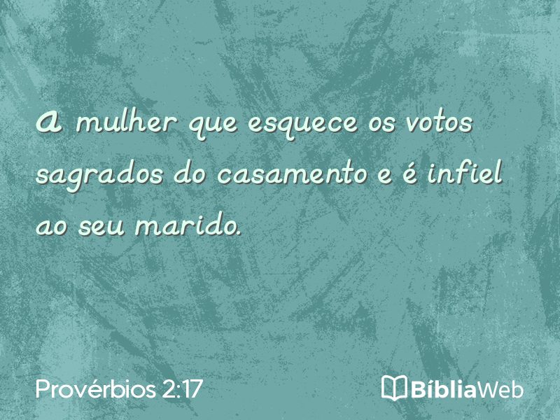 Provérbios 2:17 em imagem para compartilhar
