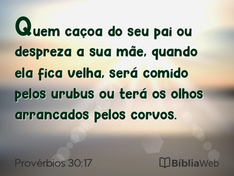 Provérbios 30:17 em imagem para compartilhar