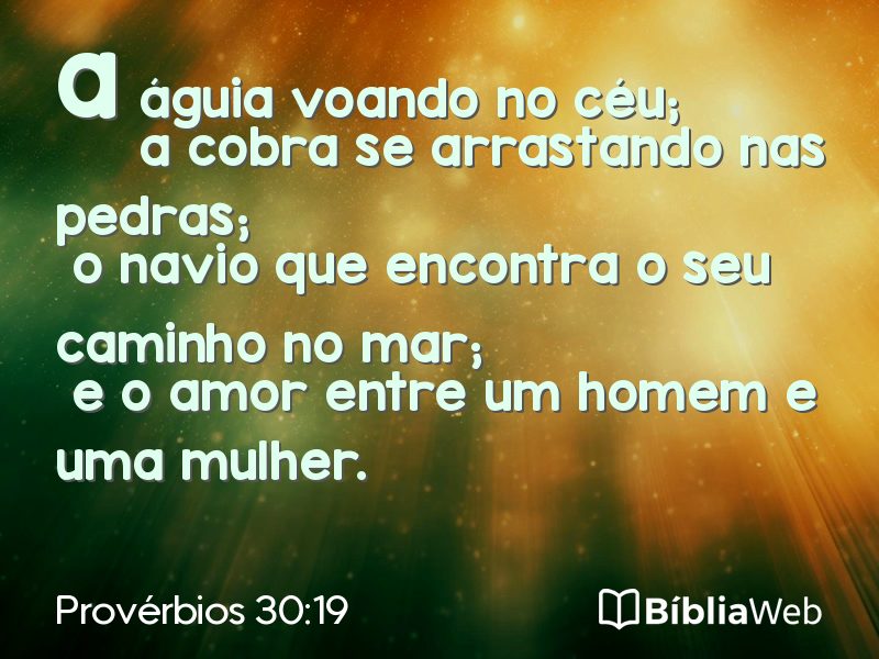 Provérbios 30:19 em imagem para compartilhar