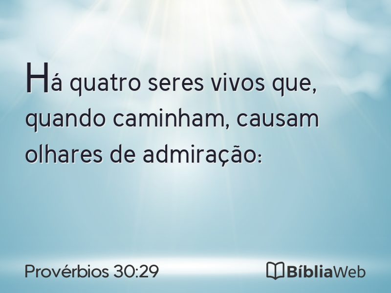 Provérbios 30:29 em imagem para compartilhar