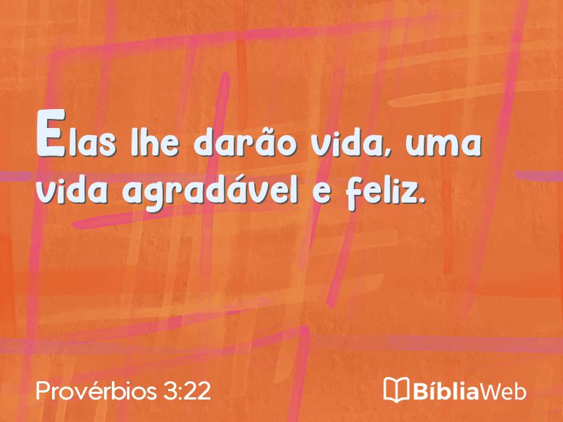 Provérbios 3:22 em imagem para compartilhar