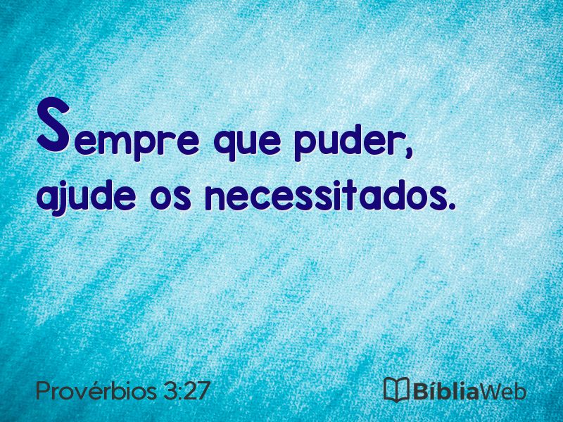 Provérbios 3:27 em imagem para compartilhar