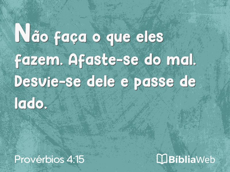 Provérbios 4:15 em imagem para compartilhar