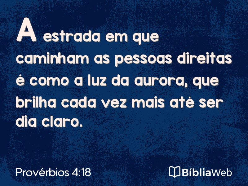 Provérbios 4:18 em imagem para compartilhar