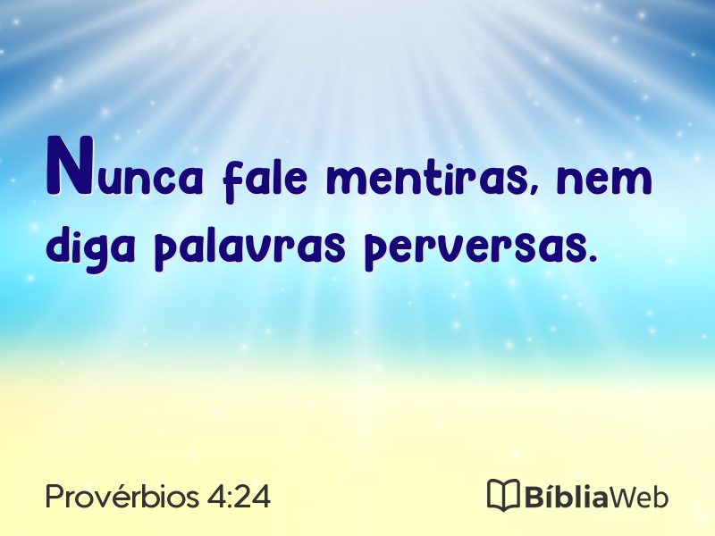 Provérbios 4:24 em imagem para compartilhar