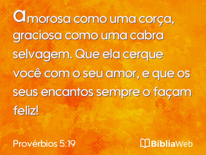 Provérbios 5:19 em imagem para compartilhar