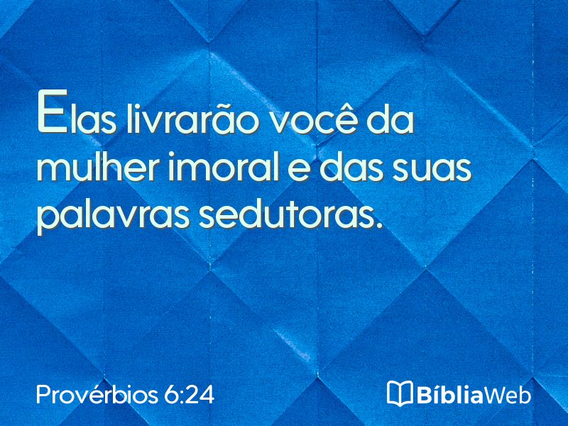 Provérbios 6:24 em imagem para compartilhar