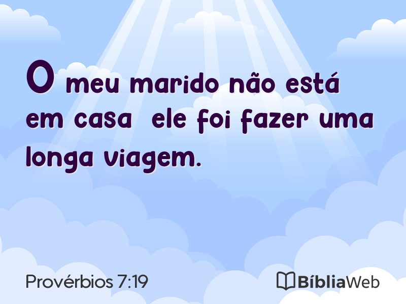 Provérbios 7:19 em imagem para compartilhar