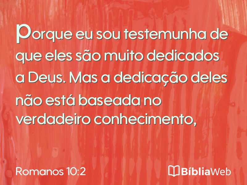 Romanos 10:2 em imagem para compartilhar