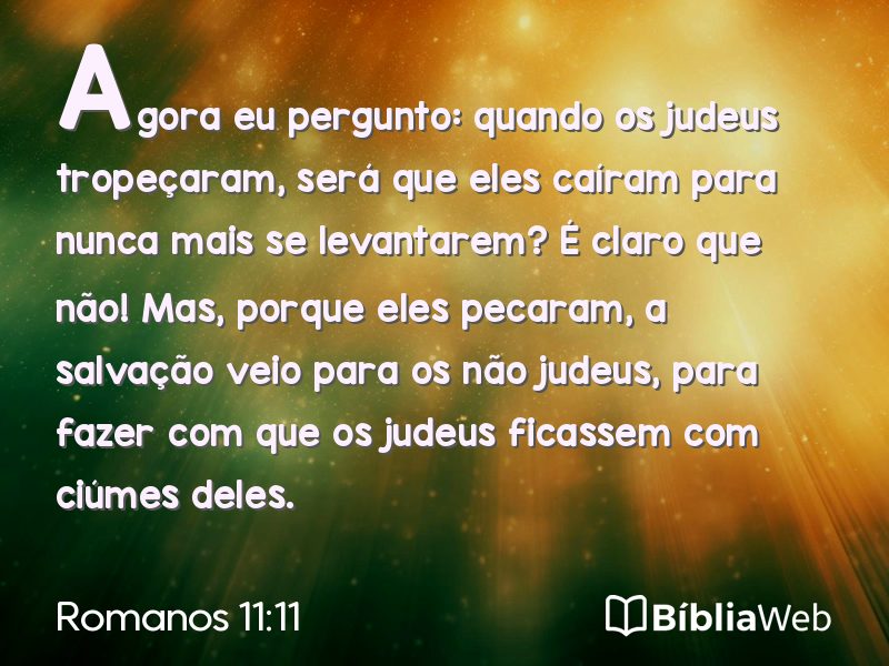 Romanos 11:11 em imagem para compartilhar