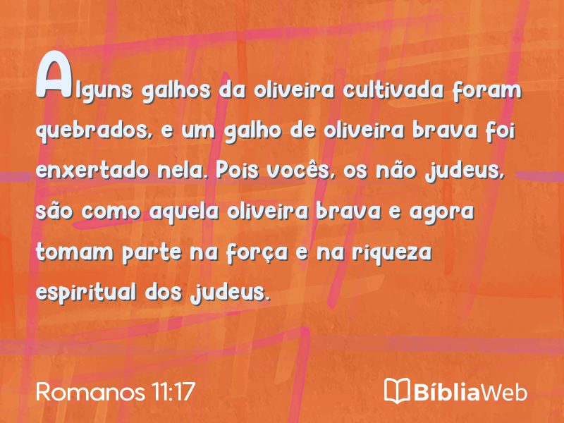 Romanos 11:17 em imagem para compartilhar