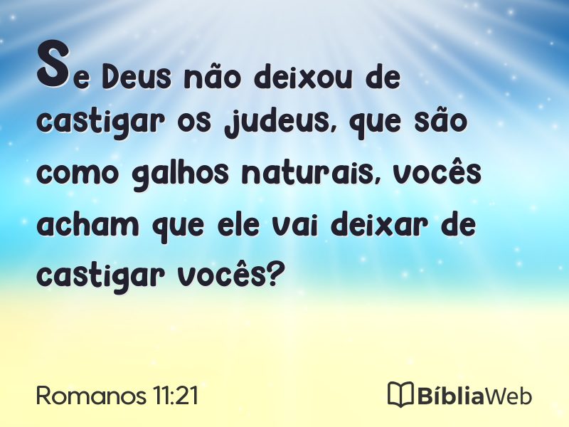 Romanos 11:21 em imagem para compartilhar