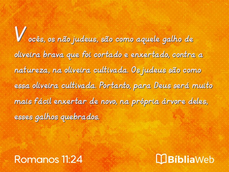 Romanos 11:24 em imagem para compartilhar