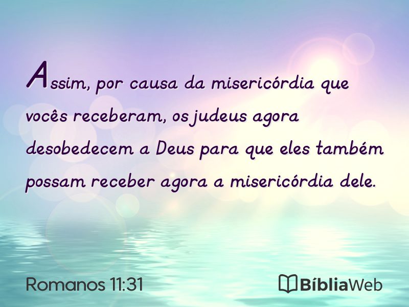 Romanos 11:31 em imagem para compartilhar