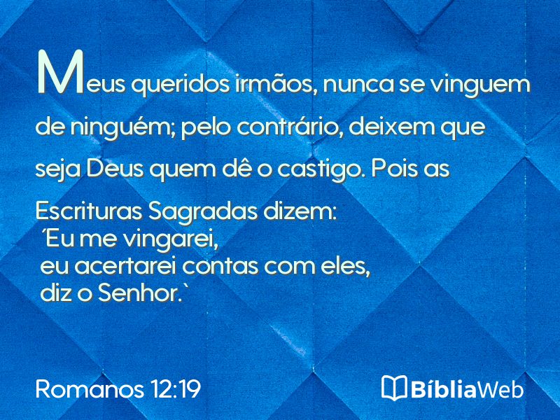 Romanos 12:19 em imagem para compartilhar