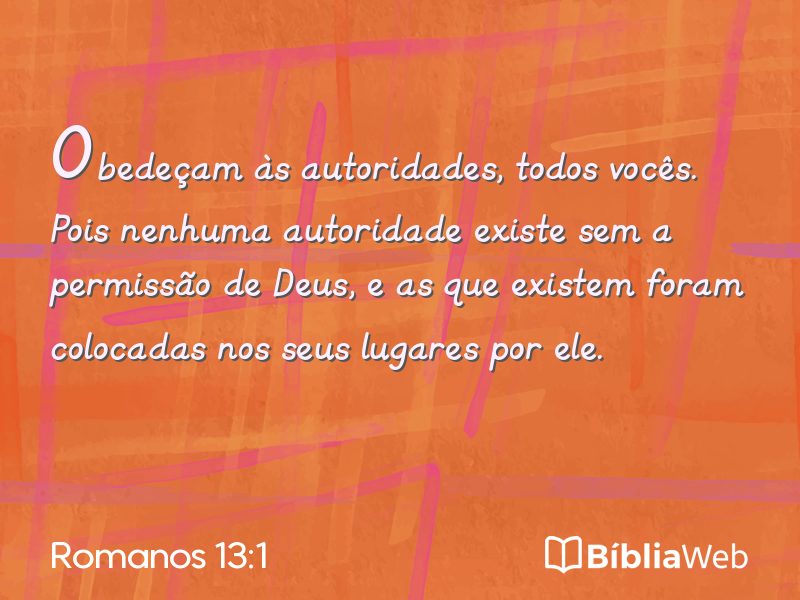Romanos 13:1 em imagem para compartilhar
