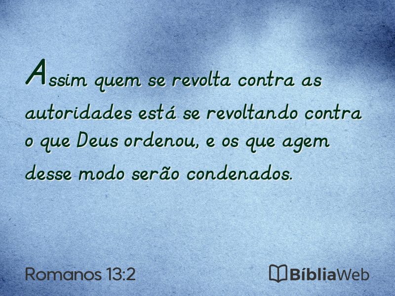 Romanos 13:2 em imagem para compartilhar