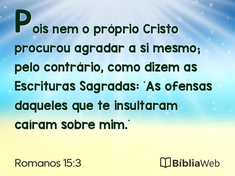 Romanos 15:3 em imagem para compartilhar