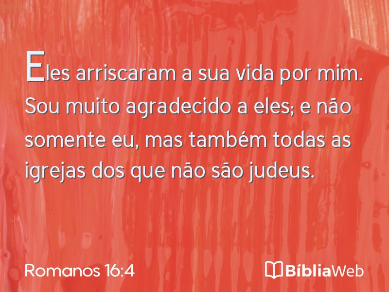 Romanos 16:4 em imagem para compartilhar