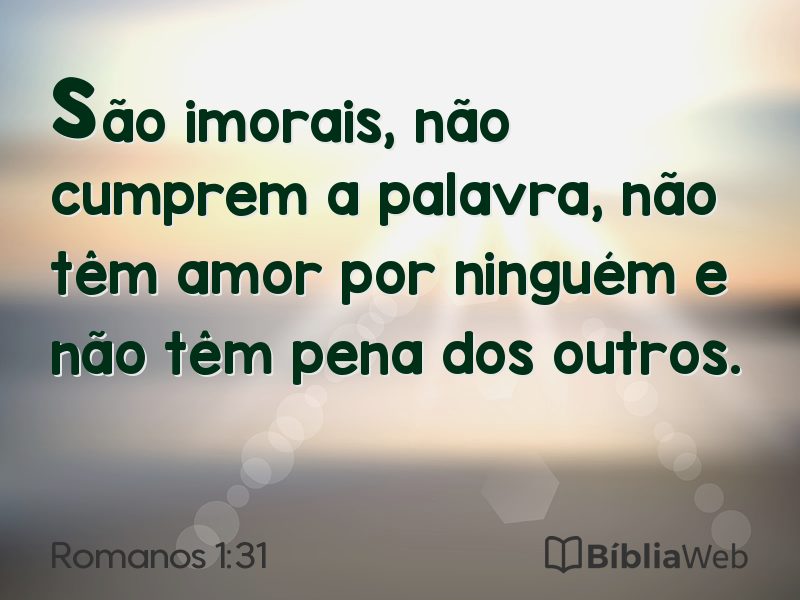 Romanos 1:31 em imagem para compartilhar